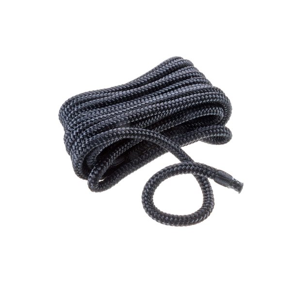 SEACHOICE Double-Braid Nylon Dock Line 3/8" x 20' 40271 Black