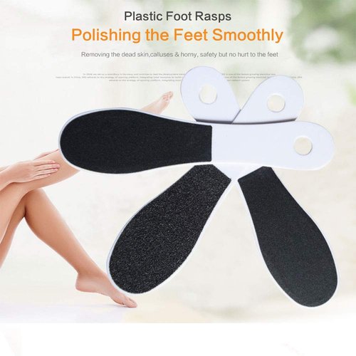 Foot File, Foot Callus Remover Professional Sandpaper Pedicure Tools Double Sided Foot Rasp File Depilation with Plastic Handle, Foot File for Dead Skin for Foot(5pcs/Pack)