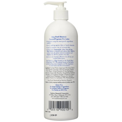 Stony Brook Body Lotion Unscented, 16 Fluid Ounce