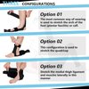 Flex Strap Foot and Calf Fascia Stretcher for Plantar Fasciitis, Physiotherapy Stretching Strap, Yoga Stretch Strap Improves Strength and Relief to Heel Spurs, Calf, Thigh and Hip (Black)