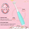 AICase Triple Best Kids Sonic Toothbrush,Rechargeable 32000 VPM Tooth Brush,Patented 3 Brush Head Design,Angled Bristles Clean Each Tooth,for Kids 3+ (Blue)