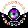 10PCS Glow in the Dark Scrunchies, Light Up Scrunchies for Girls & Women, Led Hair Scrunchies for Party Supplies, Rave Hair Accessories for Glow Neon Sleepover Party Favors