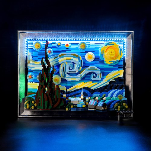 BRIKSMAX Led Lighting Kit for LEGO-21333 Vincent Van Gogh(Remote-Control Version) - The Starry Night - Compatible with Lego Ideas Building Blocks Model- Not Include The Lego Set