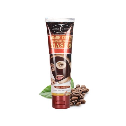 AICHUN BEAUTY Peel-Off Facial Mask Deep Cleansing Oil & Dirt Pores Face Skin Recover Vitamin A & E 120ml/4.05fl.oz (ARABIC COFFEE ARGAN OIL PEEL-OFF MASK)