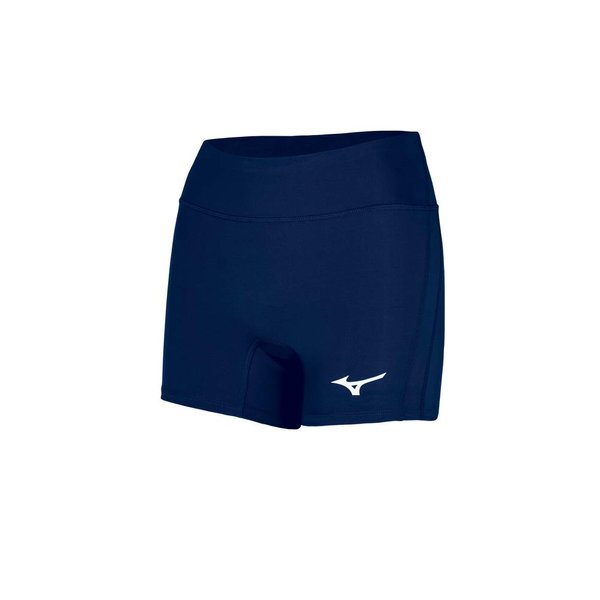Mizuno womens Elevated 4" Inseam Volleyball Shorts, Navy, X-Small