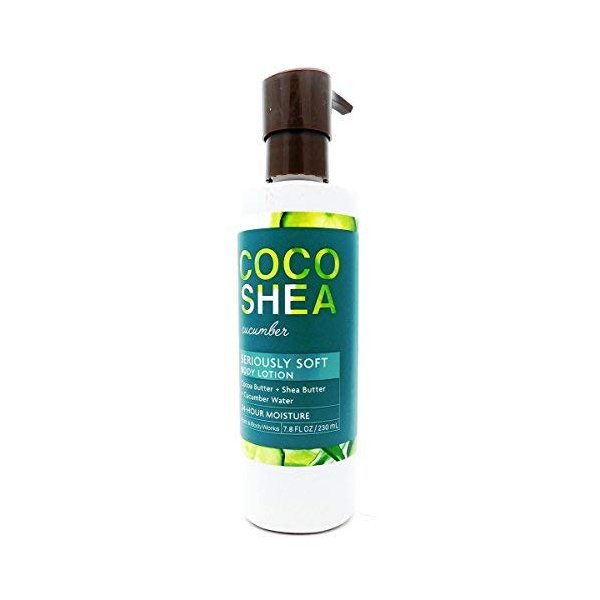 Bath & Body Works Coco Shea Cucumber Seriously Soft Body Lotion 7.8 Oz.