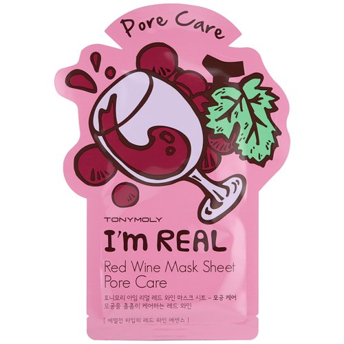 Tonymoly I'm Real Red Wine Sheet Mask, 10 Count