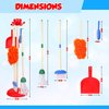 Playkidz Cleaning Role Set for Kids, 6Pcs, Includes Mop, Brush, Broom, Dustpan, and Organizer Stand, Plastic Play Helper Cleaning Toys for Toddlers