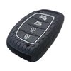 REPROTECTING Silicone Rubber Key Fob Cover Compatible with 2016-2021 Hyundai Elantra Elantra GT Ioniq Sonata Tucson SY5MDFNA433《not for Keys with Eject/fold Buttons》(4 Button Smart Key, Black Grey)