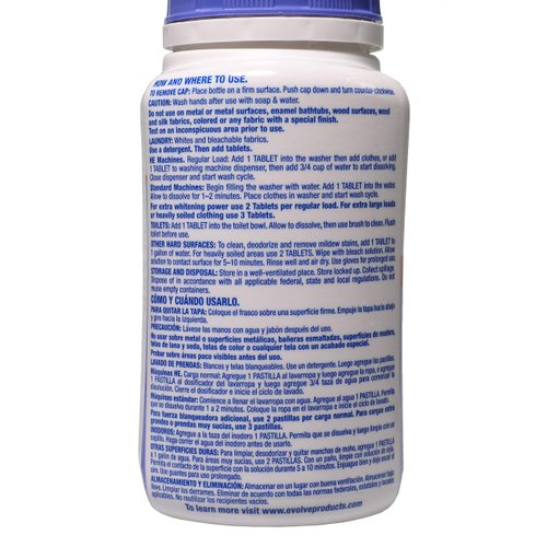 Evolve Concentrated Bleach Tablets, 1- 32ct (Summer Lavender)