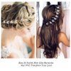 Ahoney 20PCS Butterfly Hair Clips Mini Clips for Hair Rhinestone Cute Hair Pins Decorations Hair Clips for Wedding Hair Barrettes Hair Accessories for Girls Women (White)