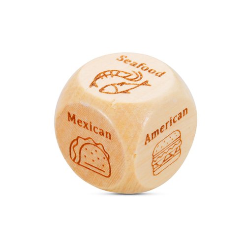 White Elephant Gifts for Adults, Food Decision Dice, Ccouple Gifts for Boyfriend Girlfriend, Matching Couple, Anniversary Valentines Day Gifts for Him Her, Food Dice, Santa Swap Gift Exchange Dice