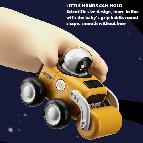 Plaitaoai Press and Go Car Toys for Toddlers 1-3, Baby Racing Cars, Infant Play Vehicle Set, Baby Push Go Friction Car Toys for 6-9-12-18 Months, 1st Birthday Gifts for 1-2 Years Old Boys