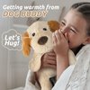 Cuckool Puppy Stuffed Animals, Microwavable Stuffed Animals Heating Pad for Cramps, Pain Stress Relief, Heatable & Coolable Lavender Scented Dog Plush Toys for Anxiety, Women & Kids Bedtime