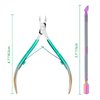 Cuticle Trimmer with Cuticle Pusher Cuticle Nipper Cuticle Remover Cutter Stainless Steel Nail Cuticle Trimmer Manicure Pedicure Tools for Nail
