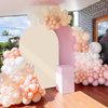 Arch Backdrop Cover, 6FT Wedding Arch Cover Spandex Fitted Arch Covers Stretchy Cardboard Chiara Wall Backdrop Stand Fabric - Apricot Arch Backdrop Panels for Birthday Party Baby Shower Banquet Decor