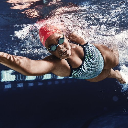 Speedo Unisex-child Swim Goggles Vanquisher 2.0 Junior,Black/Green