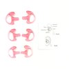 ProMaxPower Two-Way Portable Radio Earmold Insert Earplugs Earbuds for Acoustic Tube Earpiece Headset (Variety 6-Pack, 3 Sizes Each Side)