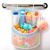 PVC Material Bathtub Toy Holder Prevent Long Spots Bath Toy Storage Bath Toys for Kids Ages 4-8 17“x13”Mesh Bath Toy Holder let Baby Bath Toys Quick Drying