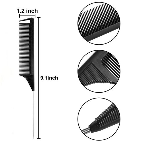 Miaubaa Wig Kit for Lace Front Wigs for Beginners 8Pcs, Lace Melting Elastic Band for Wigs, HD Wig Caps, Eyebrow Razors, Tweezers, Edge Brush, Detangle Brush