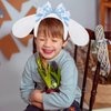 IGMaryBox Cute Lolita Headband White Long Ears Puppy Headband Anime Cosplay Headband Halloween Cosplsy Costume Accessories Christmas Cosplay Hairbands