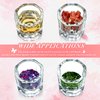 12 Pieces Nail Dappen Dishes Acrylic Nail Monomer Liquid Dishes Nail Glass Cups Powder Dappen Dishes Nail Polish Crystal Bowls Nail Clear Holders for Nail Extension Supplies