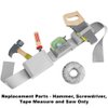 Replacement Parts for Fisher-Price DIY Tool Belt - GGT60 ~ Replacement Pretend Hammer, Screwdriver, Tape Measure and Saw