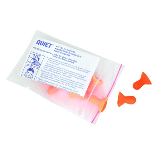 Howard Leight by Honeywell Quiet Reusable Earplugs, 5-Pair Vending Pack (QD-5)