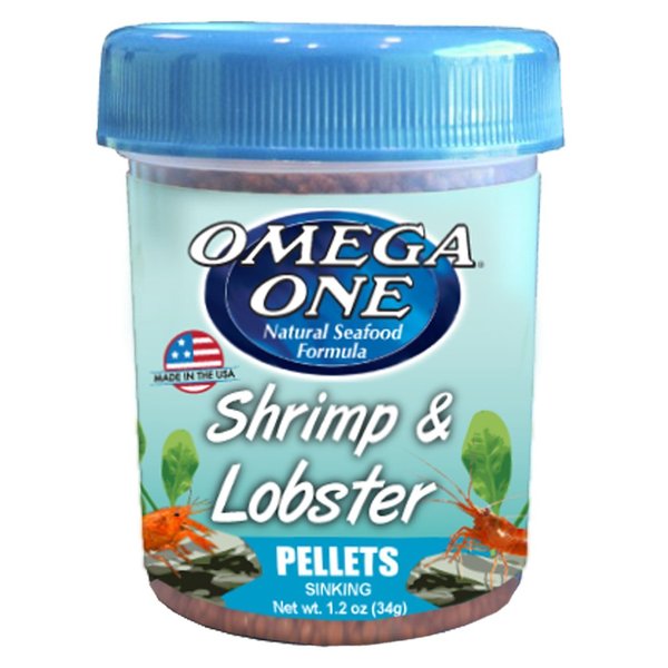 OMEGA One Shrimp & Lobster Pellet, 1.2oz, Yellow