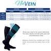 NuVein 15-20 mmHg Travel Compression Socks for Women & Men to Reduce Swelling, Knee High, Closed Toe, Brown, Small
