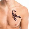 Scorpion 3D Scorpion Temporary Tattoos Fashionable Fake Tattoos Removable Waterproof Body Art Tattoo Stickers for Men Women Teens Temporary Tattoos