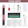 HOTROSE Electric Engraving Pen with 37 Bits, USB Rechargeable Cordless Engraving Machine, Portable DIY Rotary Engraver for Jewelry Wood Glass Stone Carving (Rose Red)