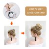 LAOTIDui Fake Hair Bun,Hair Scrunchies,2pcs Curly Bun,Hair Extensions,Messy Hair Bun,Synthetic Hair,Hair Accessories for Thin Hair,Bun Hair Pieces for Women,Girls (Dirty Blonde)