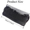 3Pcs Dark Brown Bump Up Volume Bun Invisible False Hair Clip Lift Volume Fluffy Styling Increased Hair Pad for Women Lady Girl
