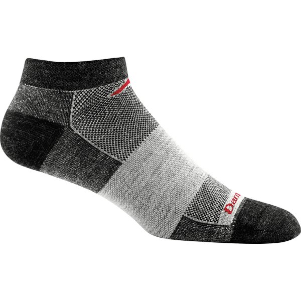 Darn Tough 1437 Men's Merino Wool No Show Light Socks, Charcoal, Small (5.5-7.5)