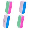 4 Way Nail Buffer Block (4 Pcs), Nail Shine Buffers Blocks Files for Natural and Acrylic Nails Smoother Buffing Block Polisher Fingernail File Buffer 120/240/600/3000 Grit for Buffing Shinning