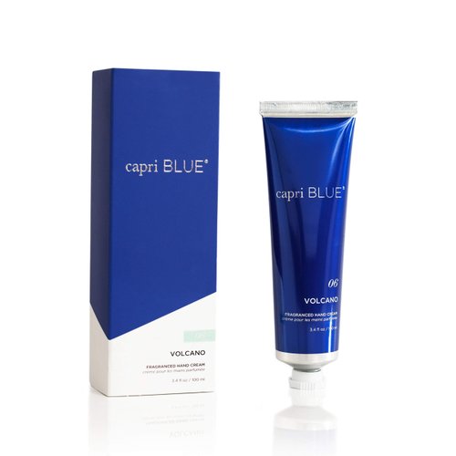 Capri Blue Hand Cream for Dry Cracked Hands – Volcano Moisturizing Jojoba Oil & Shea Butter Lotion – Dry Hand Cream Travel Size Tube – Paraben, Sulfate, Cruelty-Free Vegan Lotion (3.4 Oz)