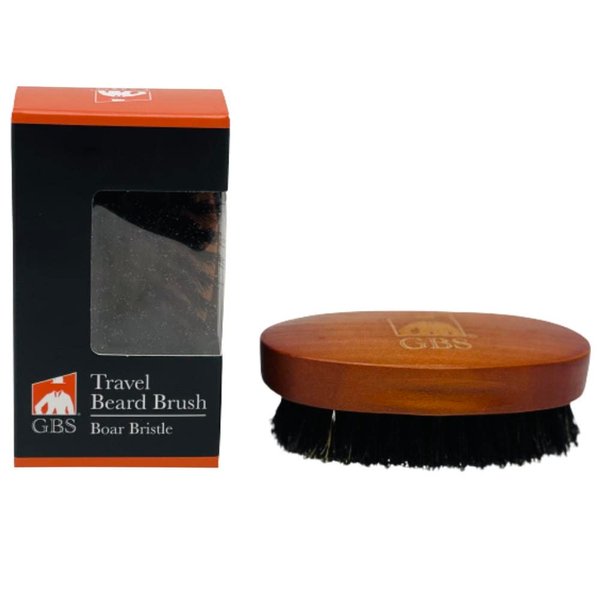 G.B.S Premium Beard Brush Boar Bristle Brush for Men Wooden Made with Firm Bristles for Grooming and Soften Your Facial Hair- Professional Beard Brush Christmas Gift Stocking Stuffer for Men