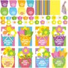 Geyee 16 Sets Mother's Day Greeting Card Kit for Kids Flower Pots Card Making Kit with Ribbon Happy Mother's Day DIY Card Art and Craft Projects Gifts for Kids Classroom Game Home Fun Activities