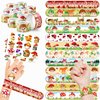 Cherisnowy 48 PCS Mushroom Party Favors 24PCS Tattoos Sticker 24PCS Slap Bracelets Wristbands Perfect for Themed Birthday Baby Showers or Classroom Rewards Ideal Decor and Gifts for Girls and Boys