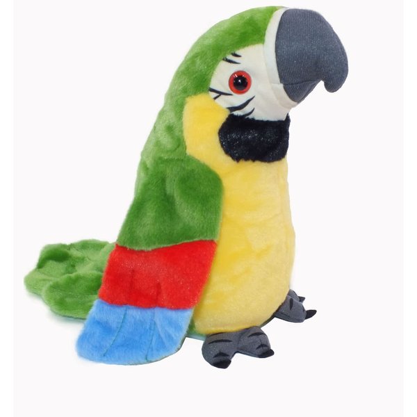 Talking Parrot Repeats Upgrade Newest Talking Parrot What You Say With Cute Voice - Electronic Pet Talking Plush Parrot for Child Kids gift Party Plush Toy Gift Birthday Gift Kids Early Learning