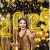 40 Inch Number 2025 Balloons Gold, Giant Foil Mylar Helium Balloons for 2025 New Years Party Decorations New Years Eve Party Supplies Decoracion De Año Nuevo 2025 Graduation | Gold