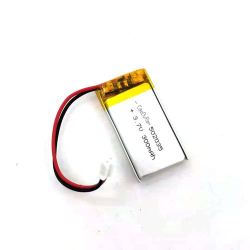 Rechargeable 3.7V Li Lipo Lithium Polymer Ion Battery Pack with 2 Pin 2.0mm/1.25mm JST Connector (502035 300mAh 2.0Jst)