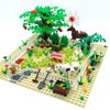 Farm Animals Building Blocks Toys Garden Park Trees and Flowers Classic Botanical Accessories Bricks for Boys Girls Kids Age 6+ Gifts（Include 1 Pcs 10" x 10" Base Plate