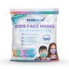 [Pack Of 100] kids Disposable Face Masks Boys and Girls 3-Ply Masks | Facial Cover with Elastic Earloops For Childcare, School (Colorful)