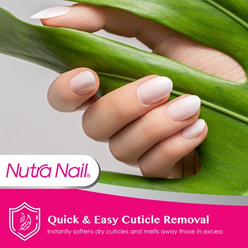 Nutra Nail Naturals Cuticle Remover - Instant Nail Bed Softener & Removal Oil Treatment for Nails & Nail Health (0.45 Fl Oz)