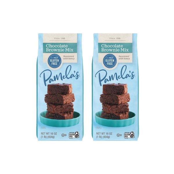 Pamela's Chocolate Brownie Mix Gluten Free (2x16 OZ) by Pamela's Products [Foods]