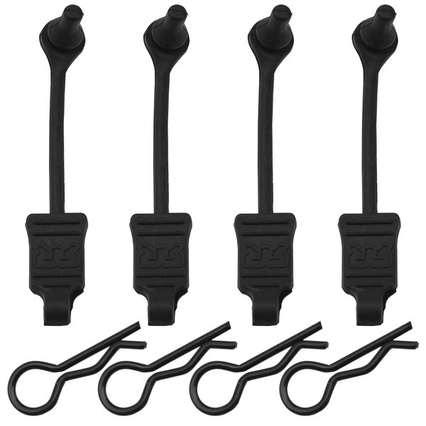 4Pack Vgoohobby Rubber Body Clip Retainer Body Shell Fixed Buckle #AR390178 Compatible with Arrma 1/7 1/8 Mojave Limitless Typhon Kraton RC Car