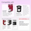 6 Reusable K Cups for Keurig Coffee Makers - BPA Free Universal Fit Purple Refillable Kcups Coffee Filters for 1.0 and 2.0 Keurig Brewers