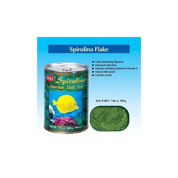 OSI Spirulina Flake Fish Food 7.06oz